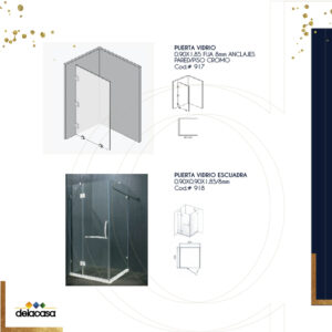 Puerta Vidrio / Puerta Vidrio Escuadra