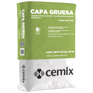 CAPA GRUESA GRIS - Saco de 40 kg.